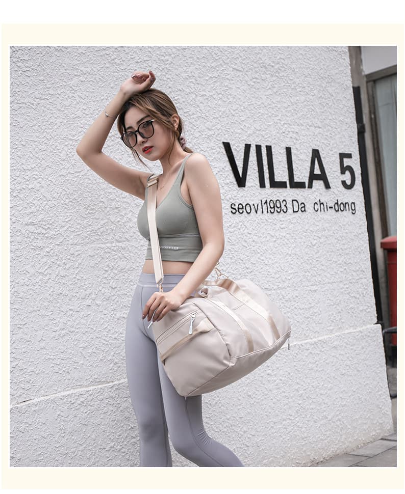 レディース ジムバッグ 大容量 靴ポケット付き ボストンバッグ 旅行鞄