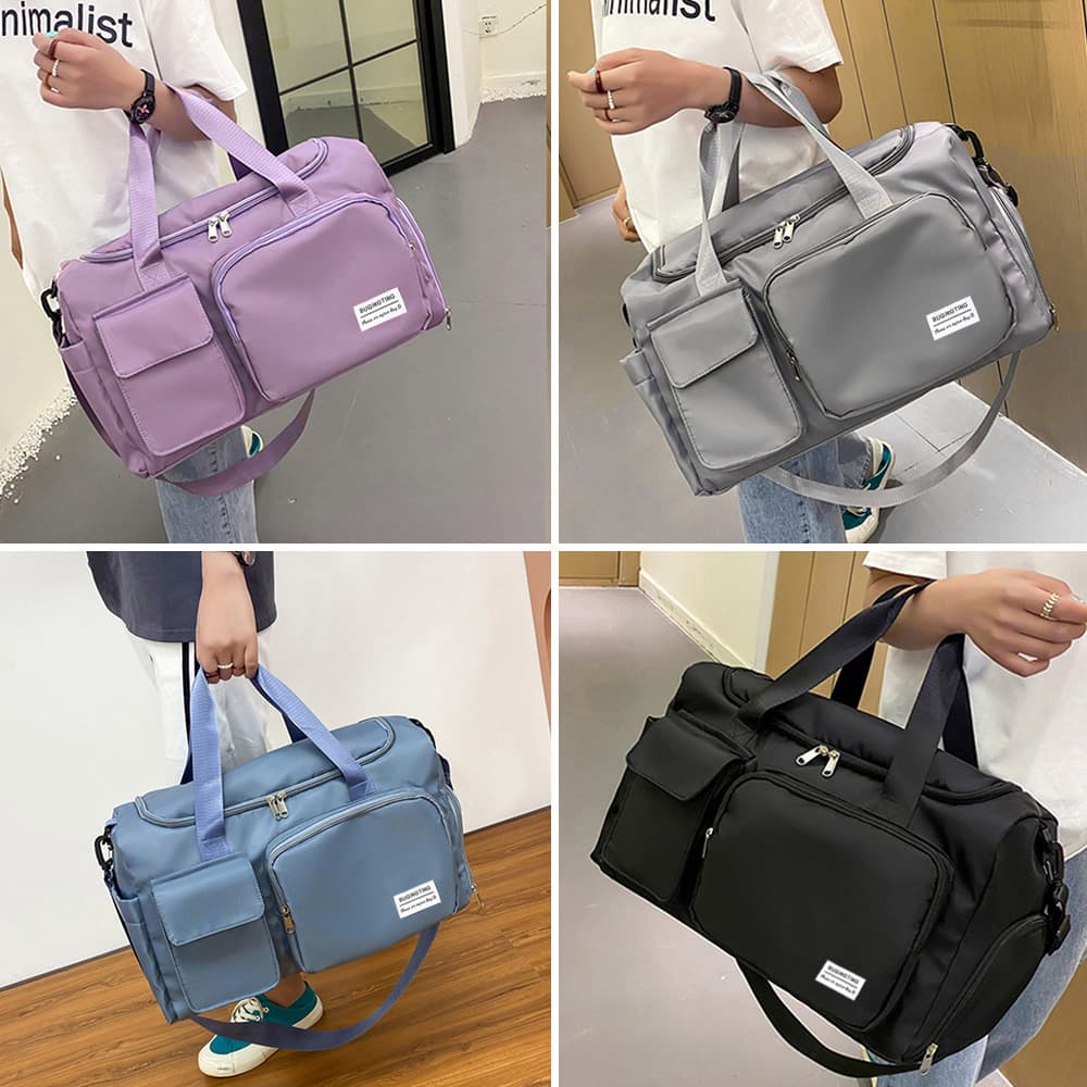 大容量ジムバッグ多機能ポケット付きボストンバッグ