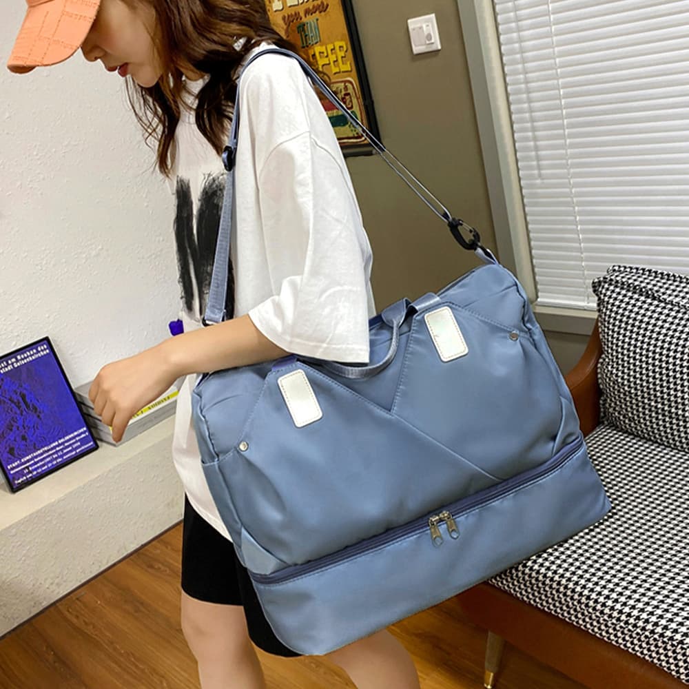 大容量ボストンバッグ レディース ジムバッグ 靴収納付き