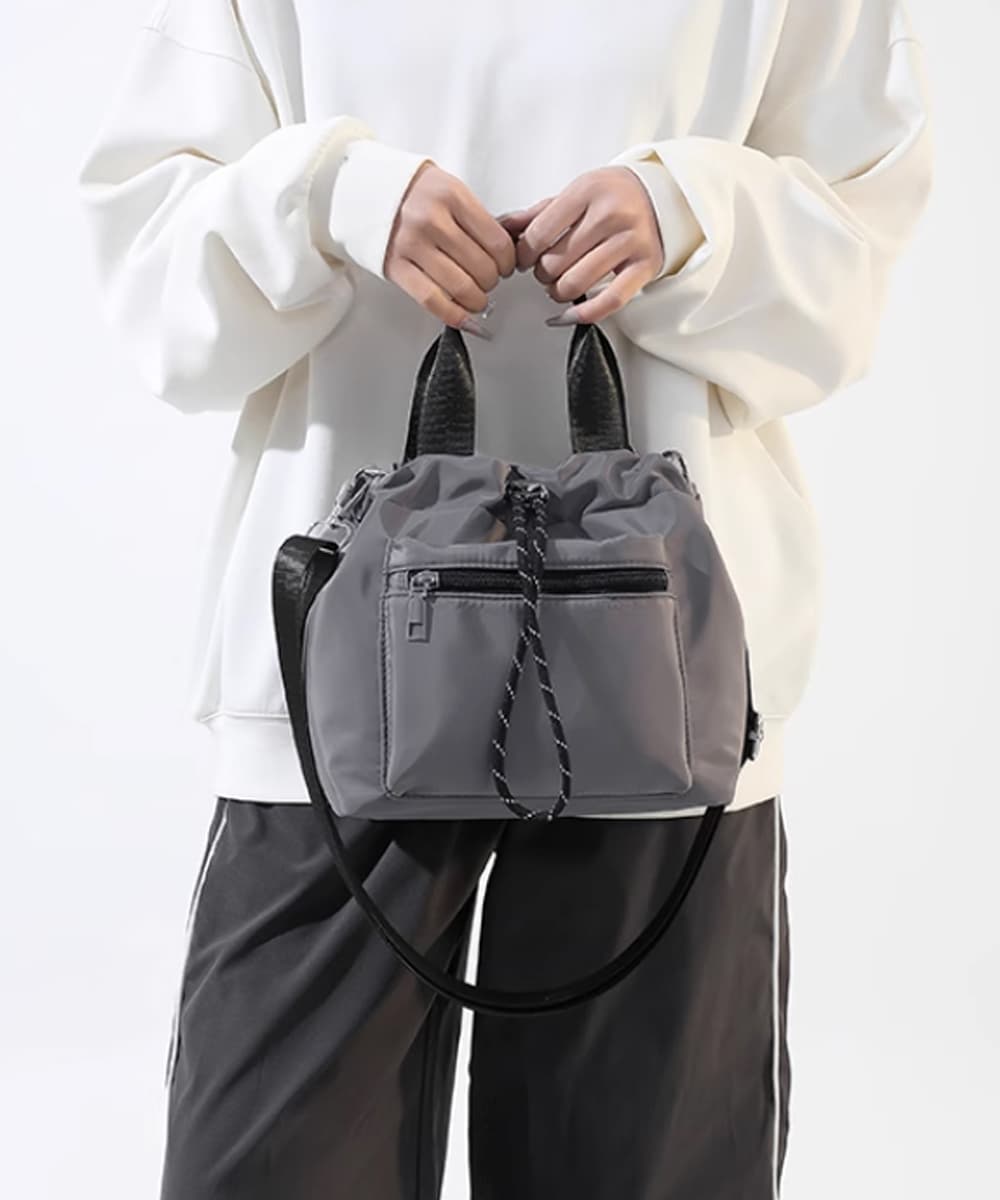 ジムバッグ 巾着型ミニバッグ レディース 小さめショルダー