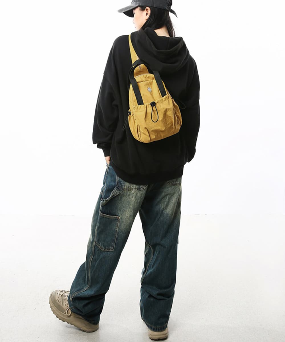 軽量ナイロン二通りミニリュック撥水仕様ジムバッグ