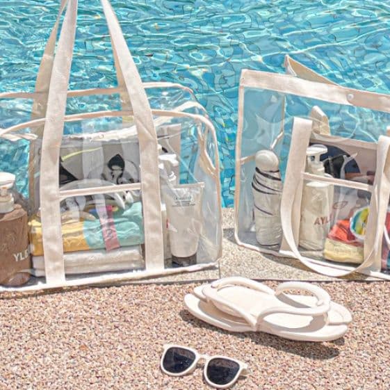 ジムバッグ 透明PVC素材大容量防水ジムバッグ