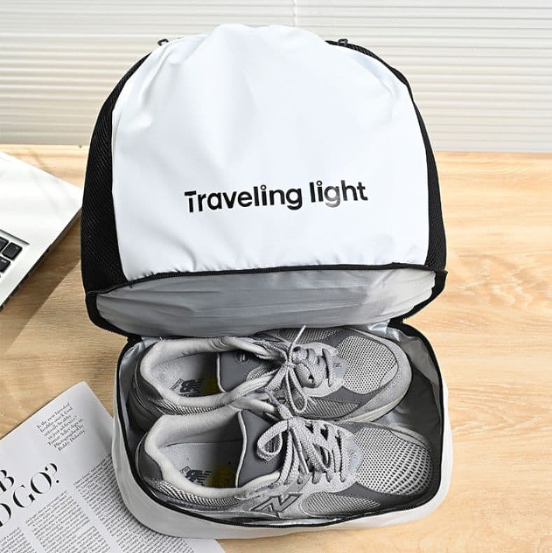 ジムバッグ 軽量ナップサック型防水ジムバッグ二層式