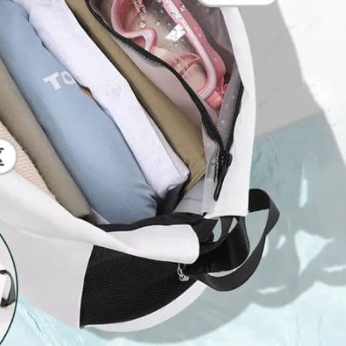 ジムバッグ 軽量ナップサック型防水ジムバッグ二層式