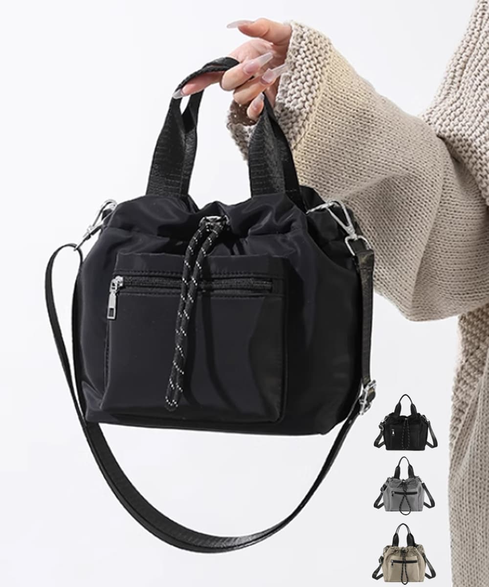 ジムバッグ 巾着型ミニバッグ レディース 小さめショルダー