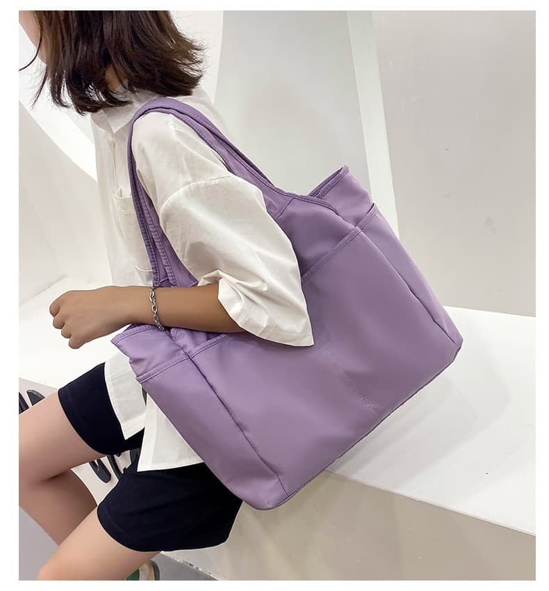 ジムバッグ 大容量ナイロンバッグ 軽量トートバッグ 女性用 全6色