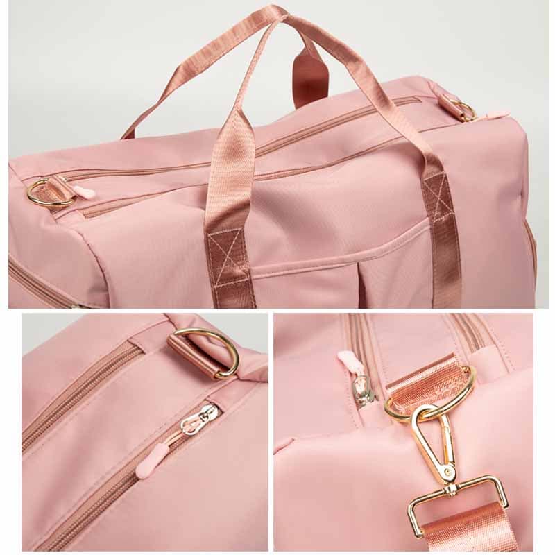 レディース ジムバッグ 大容量 靴ポケット付き ボストンバッグ 旅行鞄