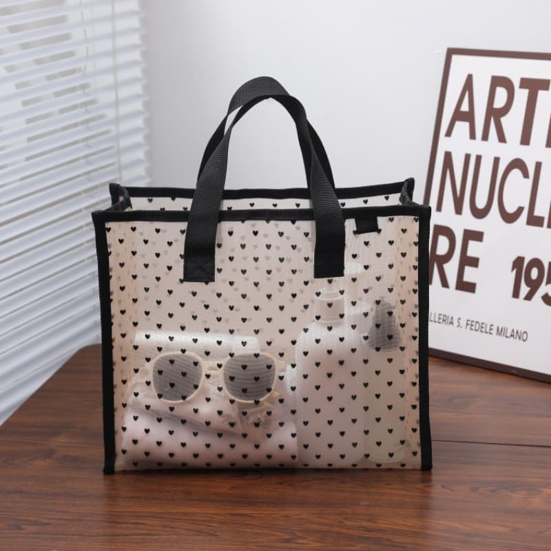 ジムバッグ 女性用メッシュ素材ミニバッグ多色展開トート