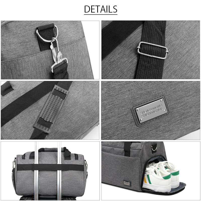 ジムバッグ スポーツ・トレーニング用 多機能 大容量 ボストンバッグ 斜め掛け 肩掛け