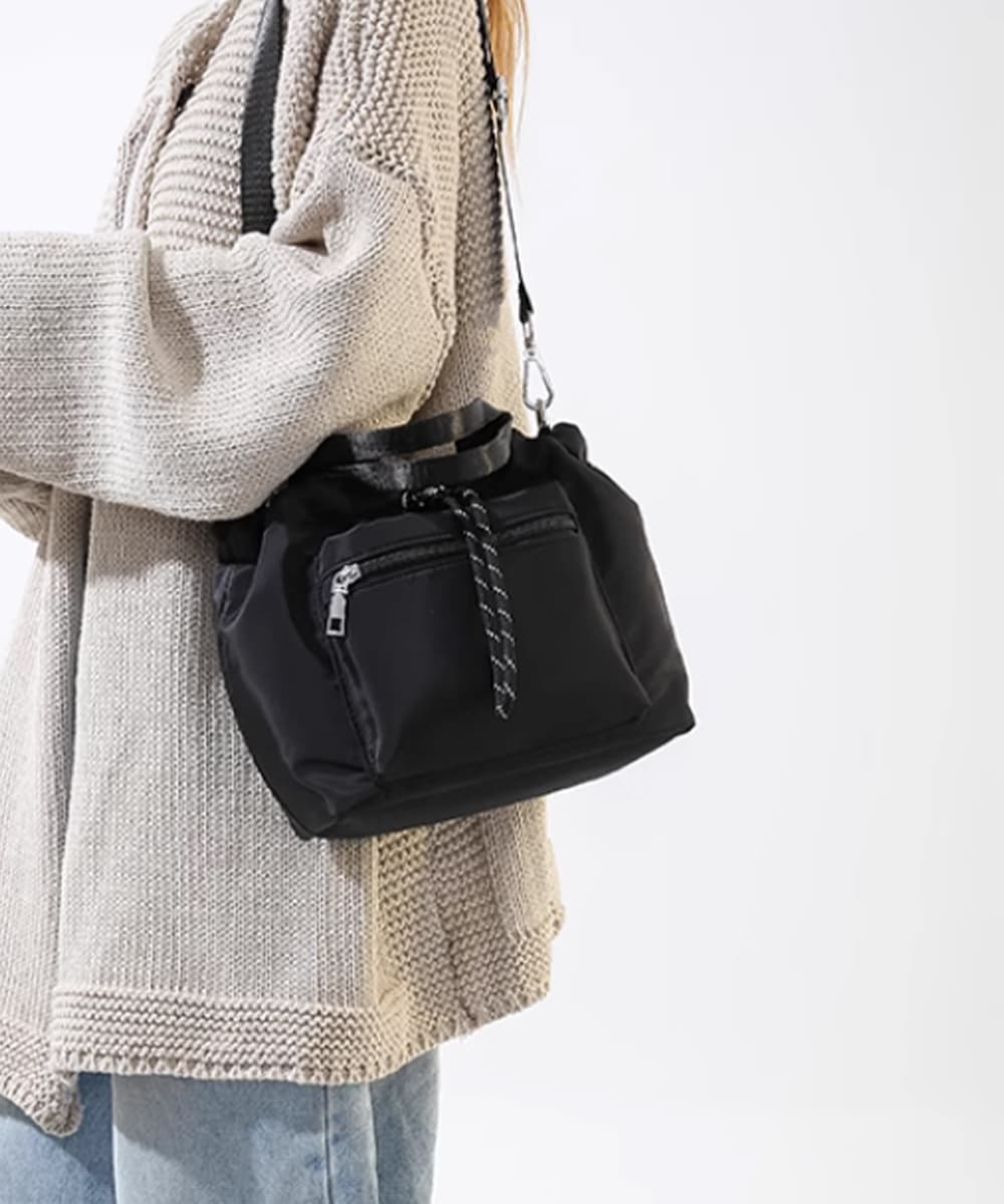 ジムバッグ 巾着型ミニバッグ レディース 小さめショルダー