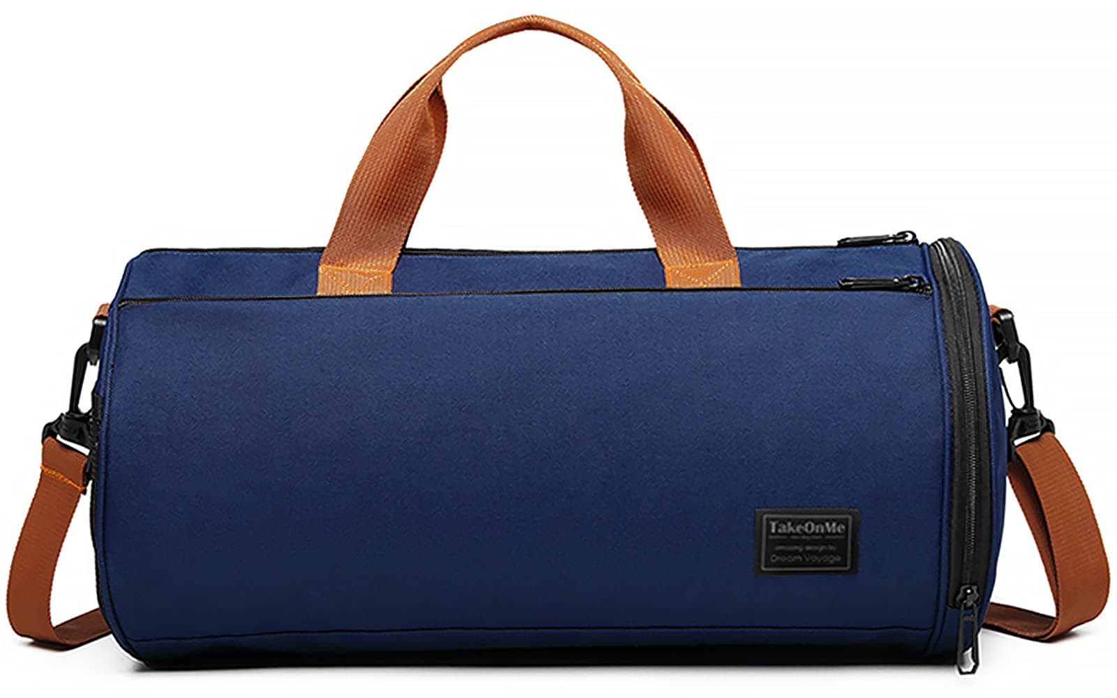 軽量防水ダッフルバッグ 乾湿分離ポケット付きジムバッグ