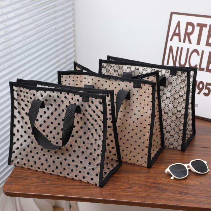 ジムバッグ 女性用メッシュ素材ミニバッグ多色展開トート