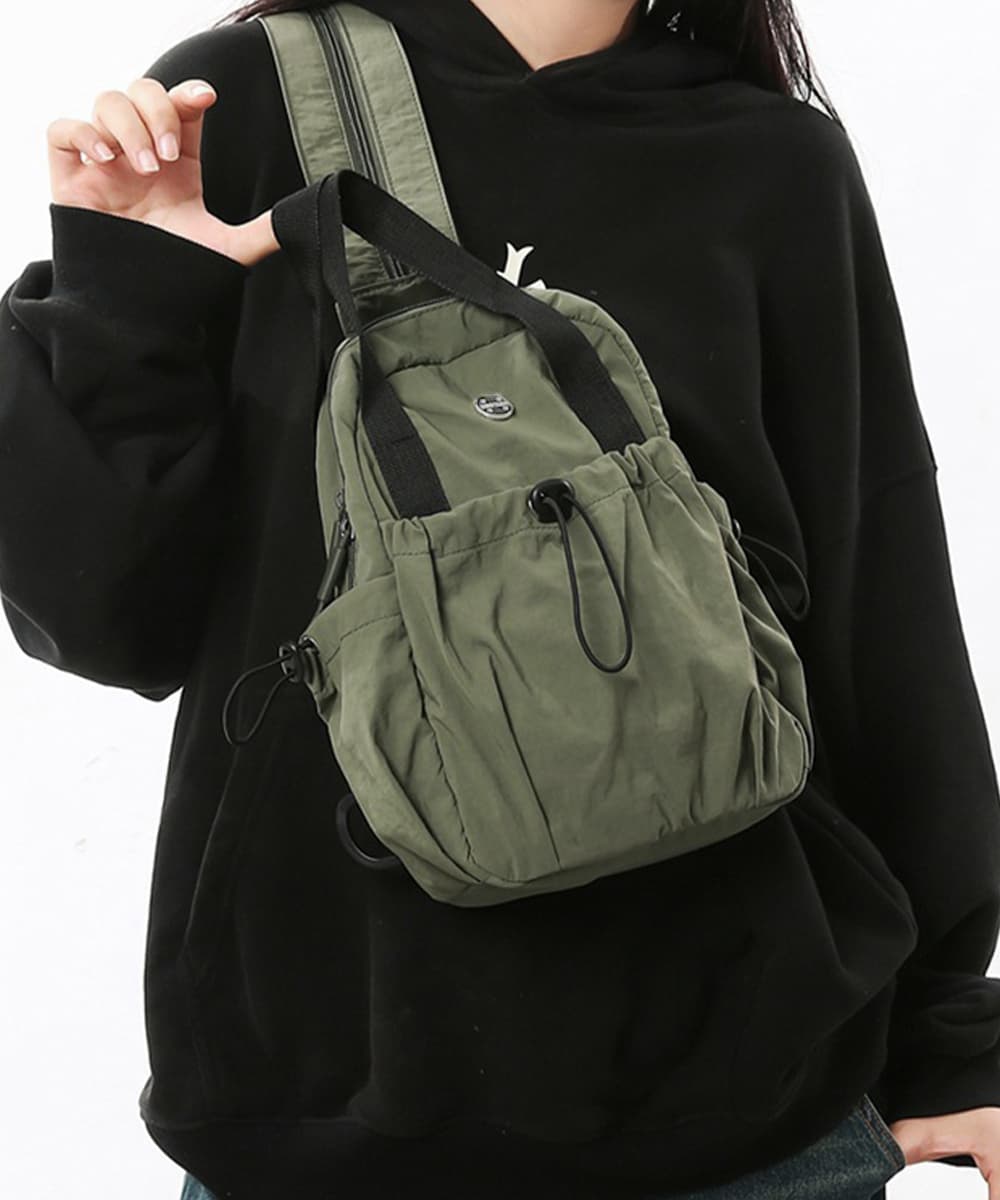 軽量ナイロン二通りミニリュック撥水仕様ジムバッグ