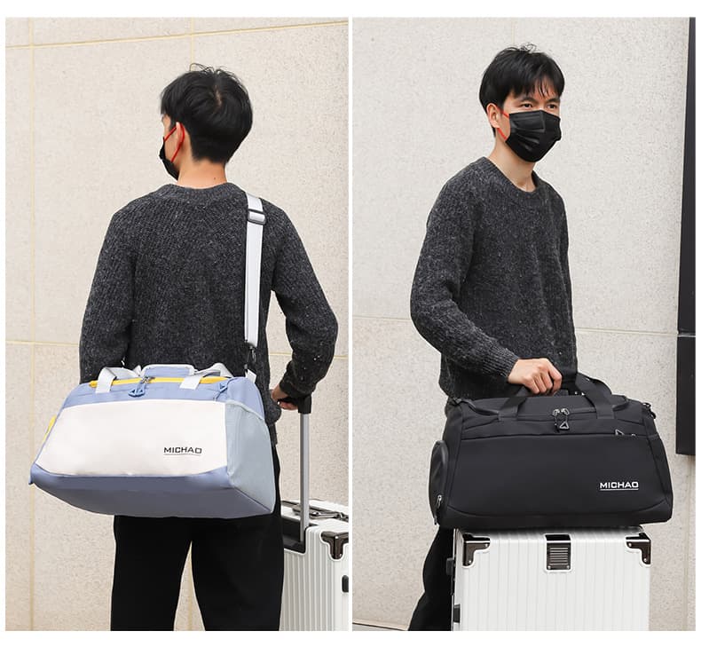 ジムバッグ 多機能トートバッグ 大容量 斜め掛け可能 旅行 ジム用