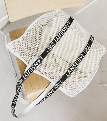 ジムバッグ レディース メッシュ ショルダーバッグ 大容量 透け感 おしゃれトート