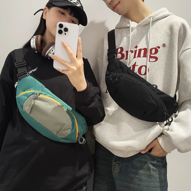 ジムバッグ ユニセックス ナイロン ミニバッグ 斜め掛け ウエストポーチ