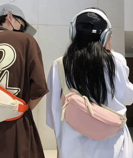 ジムバッグ ナイロンバッグ ユニセックスウエストバッグ 斜め掛けショルダー