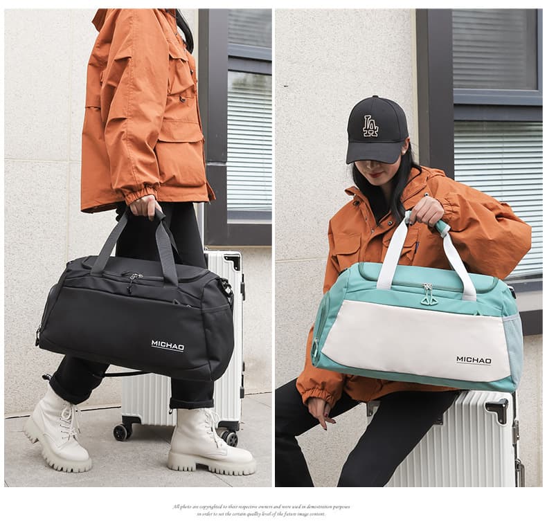 ジムバッグ 多機能トートバッグ 大容量 斜め掛け可能 旅行 ジム用