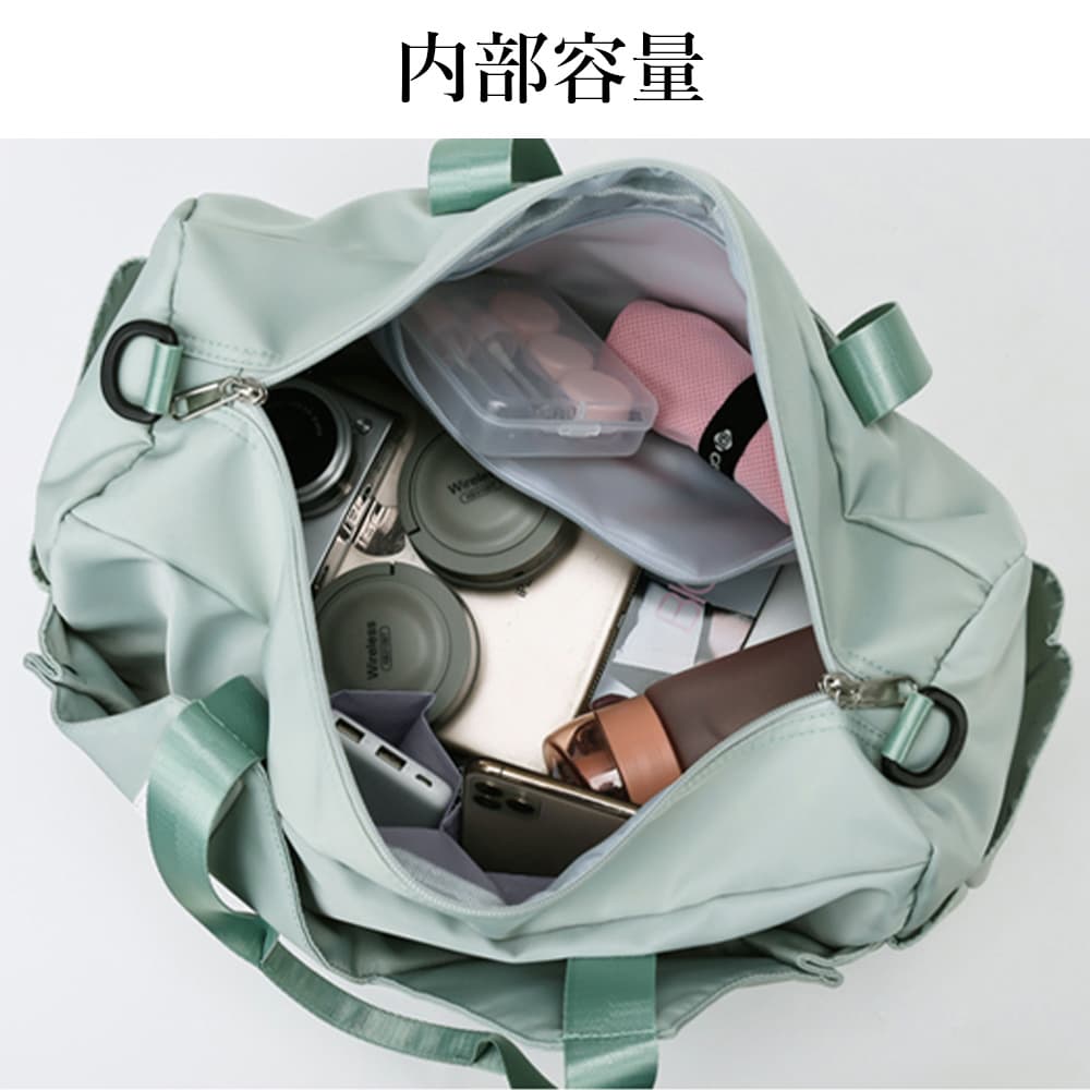 大容量ボストンバッグ レディース ジムバッグ 靴収納付き