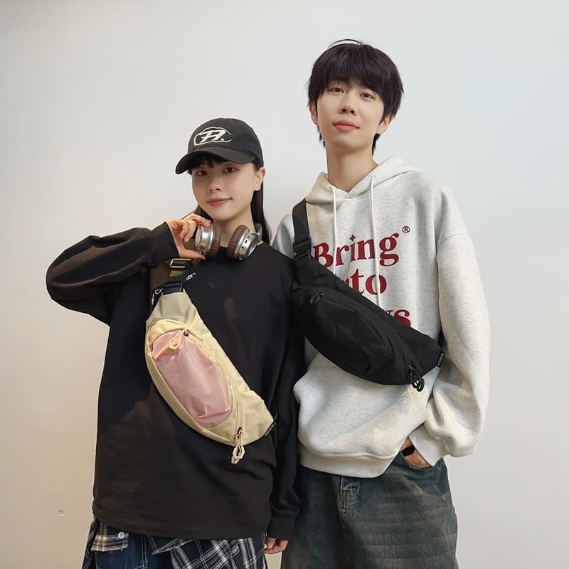 ジムバッグ ユニセックス ナイロン ミニバッグ 斜め掛け ウエストポーチ