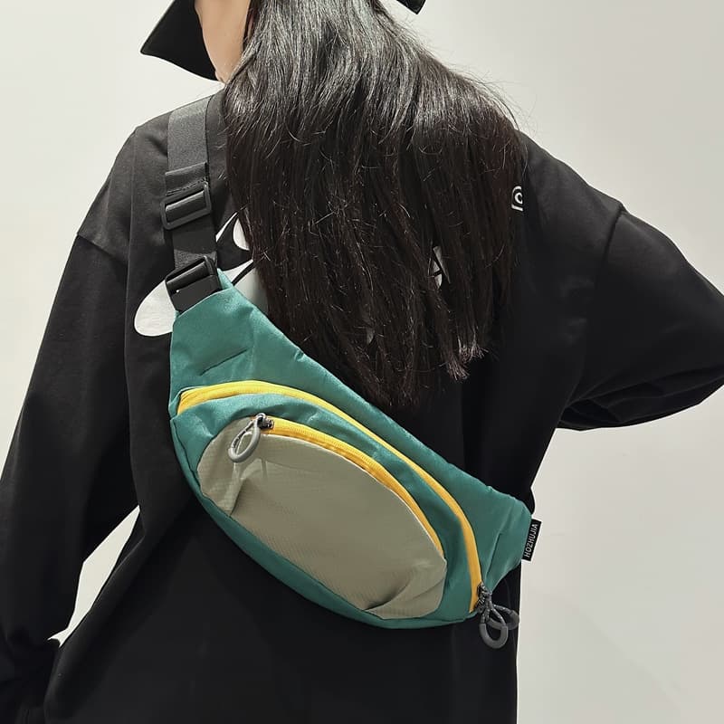 ジムバッグ ユニセックス ナイロン ミニバッグ 斜め掛け ウエストポーチ