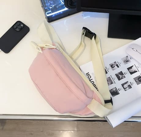 ジムバッグ ナイロンバッグ ユニセックスウエストバッグ 斜め掛けショルダー