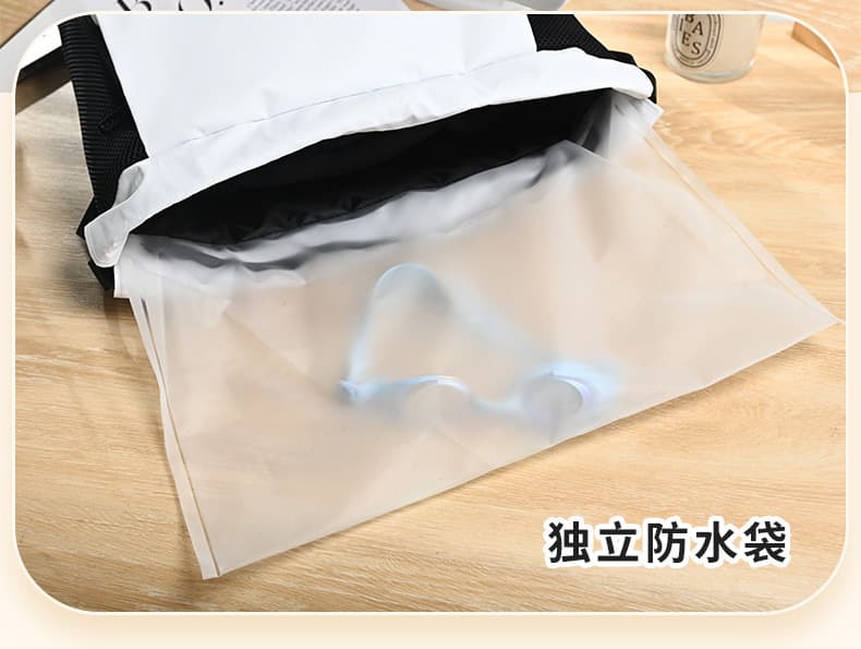 ジムバッグ 軽量ナップサック型防水ジムバッグ二層式