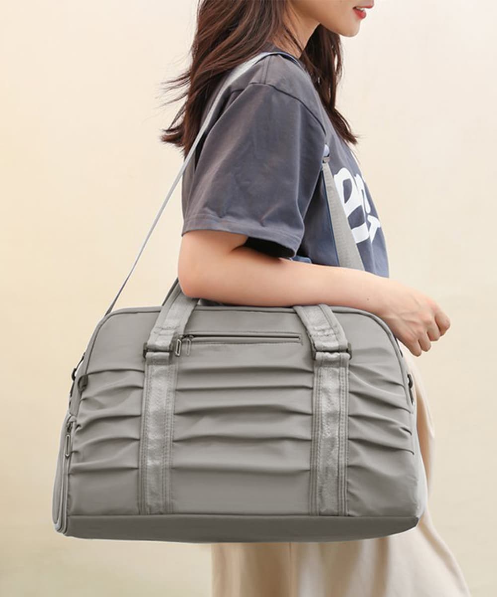 ジムバッグ 大容量プリーツナイロンバッグ 軽量旅行ジム用