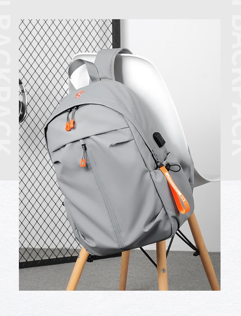 ジムバッグ メンズ撥水大容量バックパック黒グレー