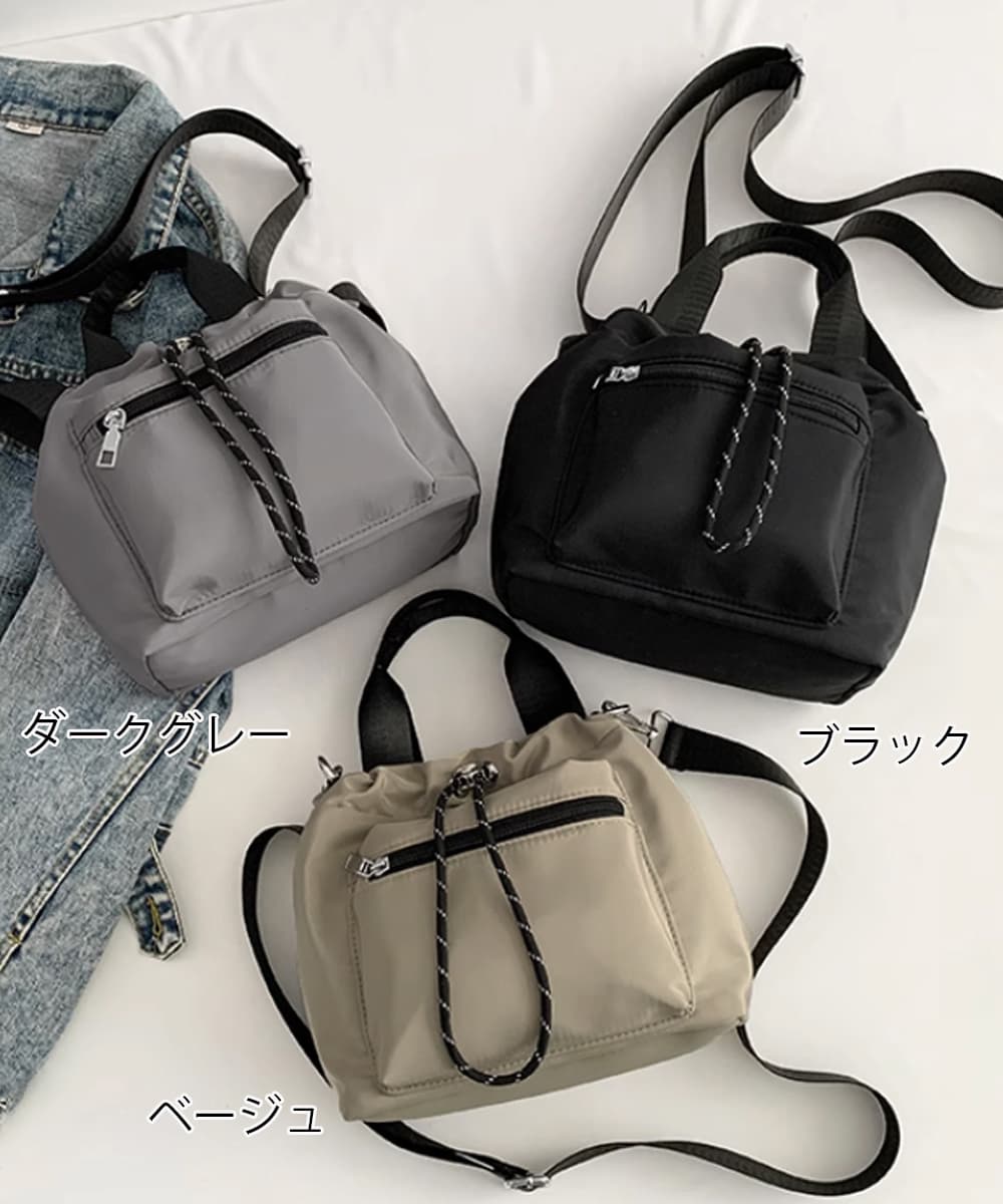 ジムバッグ 巾着型ミニバッグ レディース 小さめショルダー